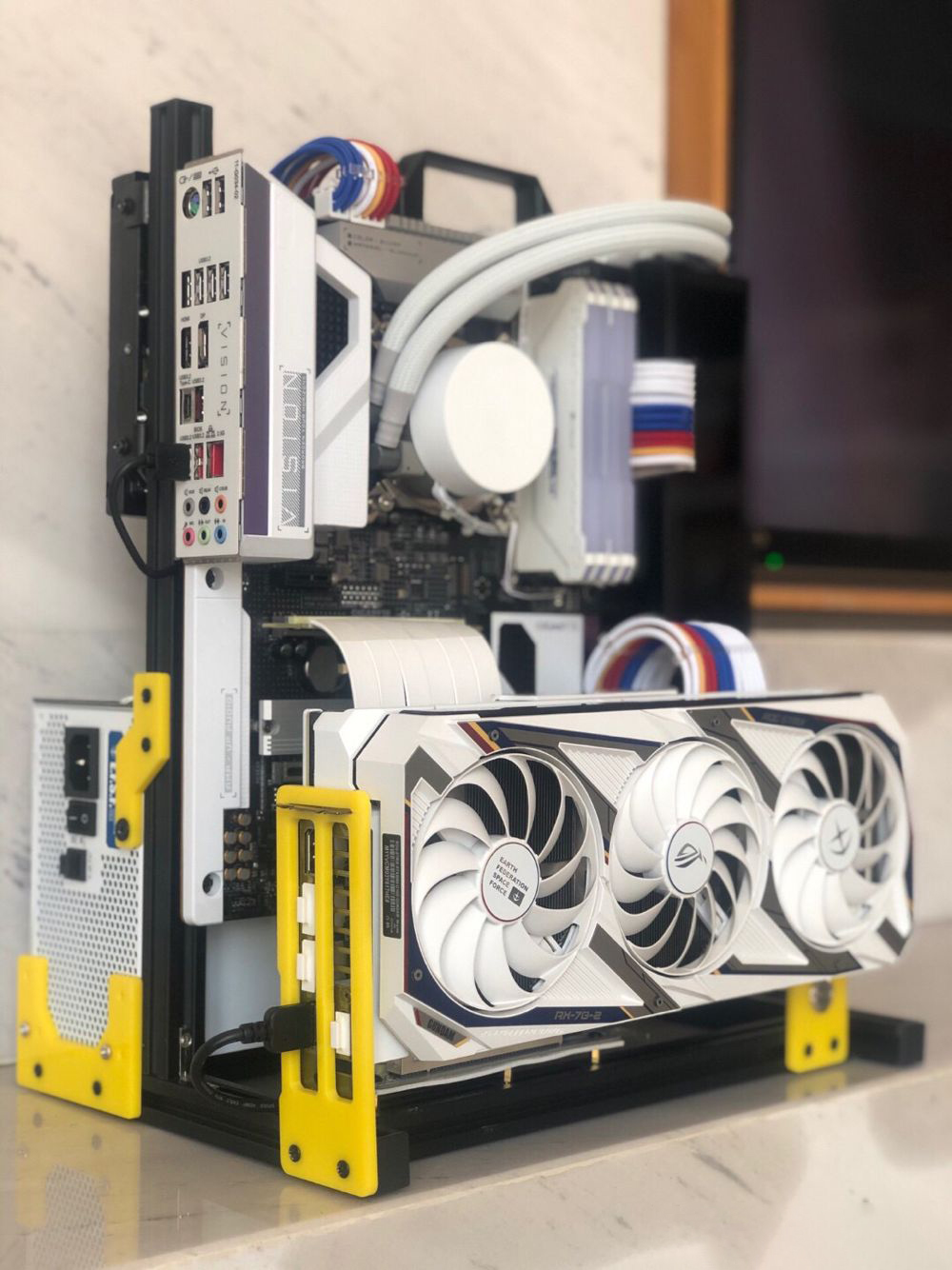 Aluminum Open Frame Test Bench Water Cooling - ATX EATX Máy Tính Kiểm Tra