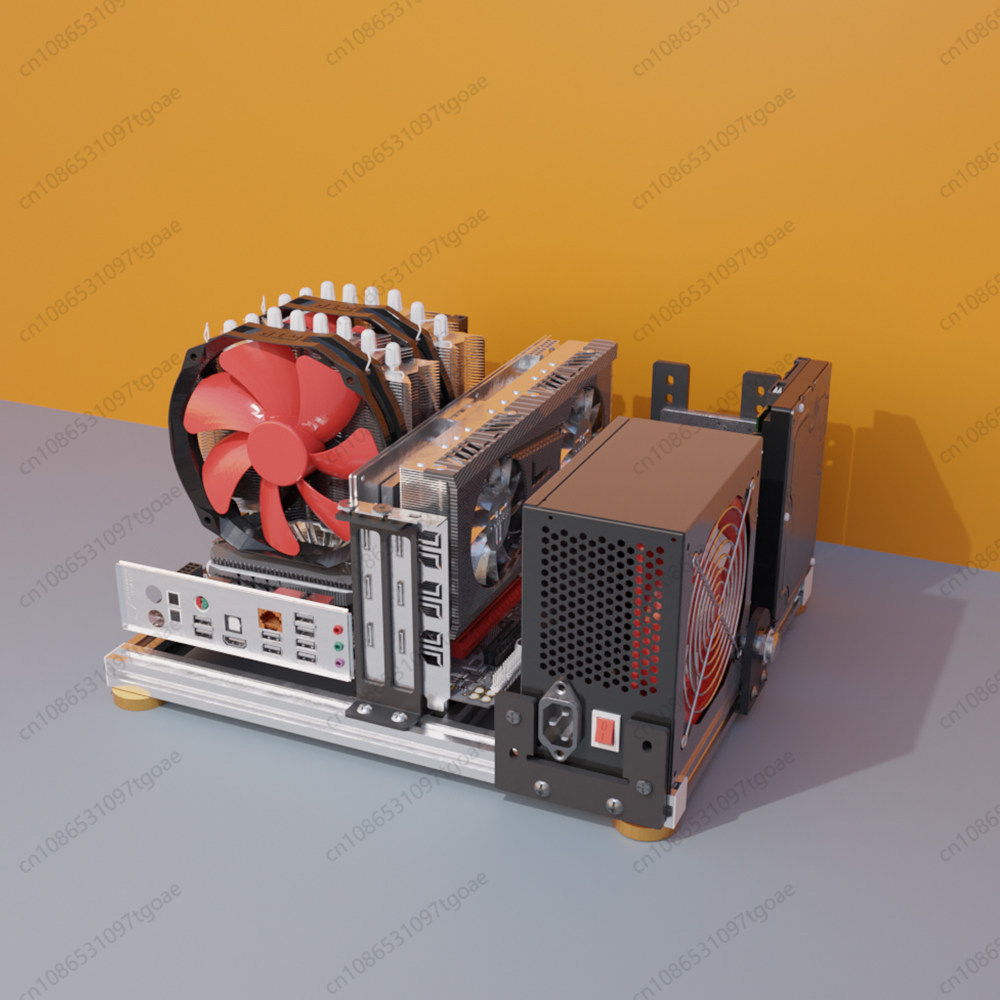 Full Aluminum Open Air PC Fram - đánh giá và giá Aluminum Open Frame Test Bench Water Cooling