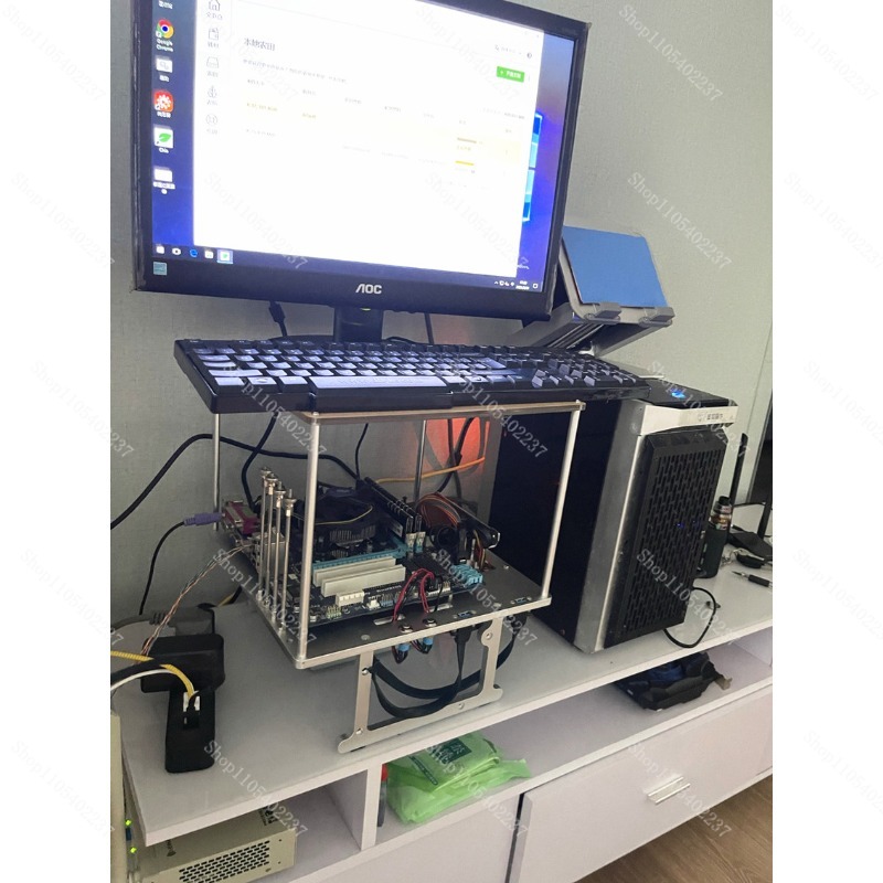 JXK-K2 Open Frame Aluminum Com - đánh giá và giá Aluminum Open Frame Test Bench Water Cooling
